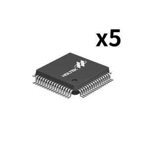 72×4/68×8/60×16 LCD驅動IC HT16C24A 64LQFP (5 個)