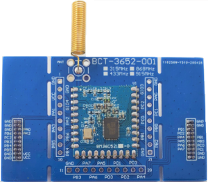 【EOL】BC66F3652 Sub-1GHz FSK/GFSK Transceiver Module BCT-3652-001